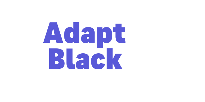 Adapt Black Font