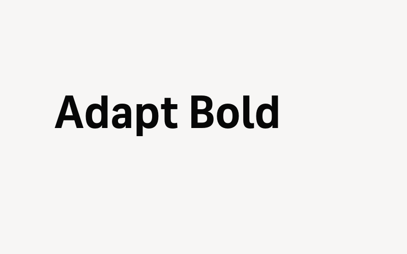 Adapt Bold Font