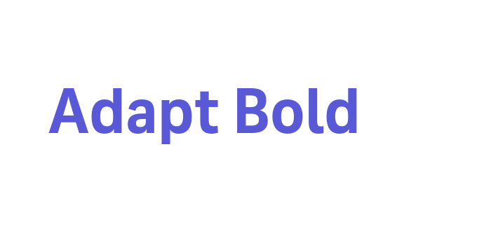 Adapt Bold Font Download