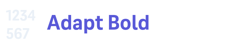 Adapt Bold-related font