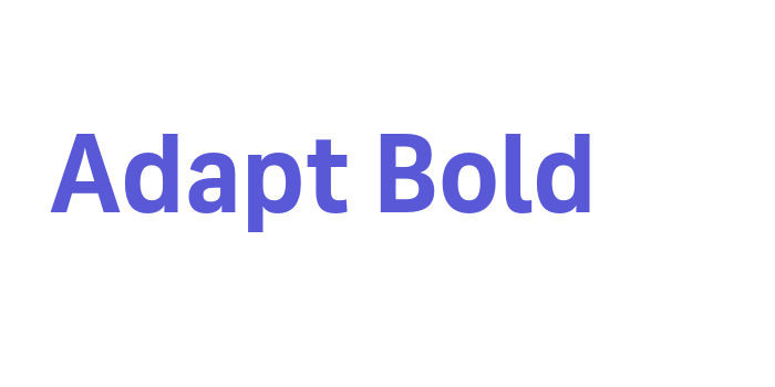 Adapt Bold Font