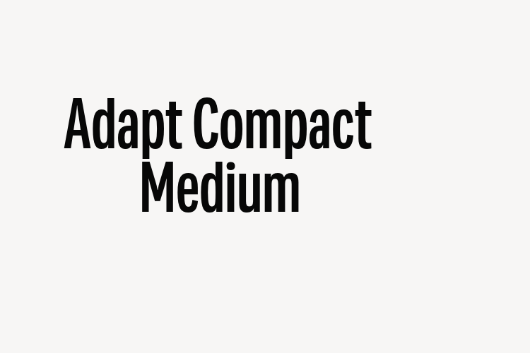 Adapt Compact Medium font download