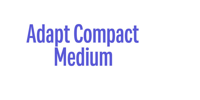 Adapt Compact Medium Font Download