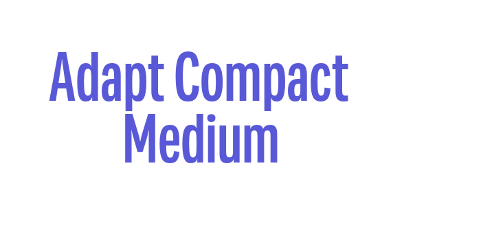 Adapt Compact Medium Font