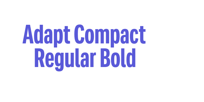 Adapt Compact Regular Bold Font Download