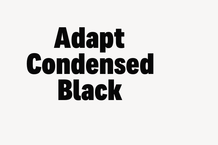 Adapt Condensed Black font download