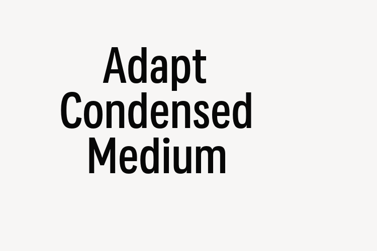 Adapt Condensed Medium font download