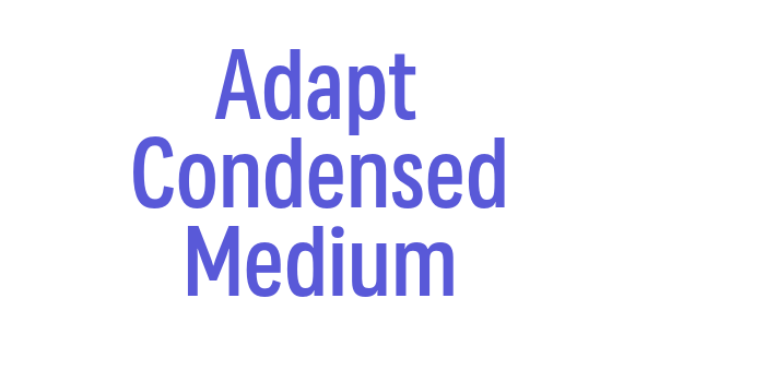 Adapt Condensed Medium Font Download