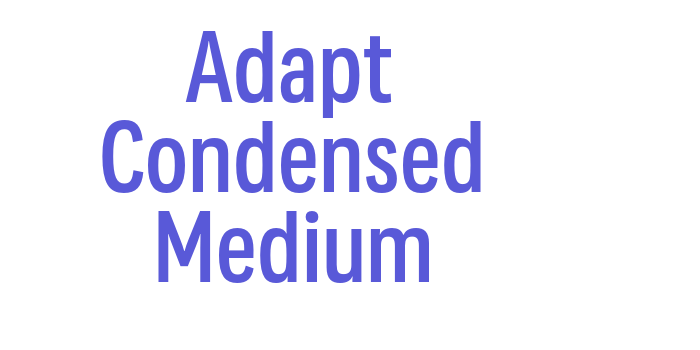 Adapt Condensed Medium Font