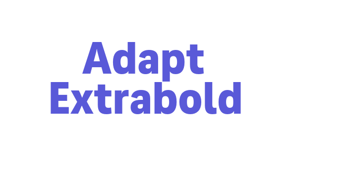 Adapt Extrabold Font Download