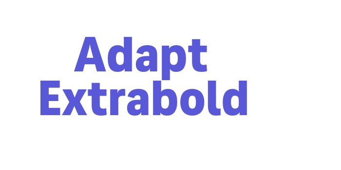 Adapt Extrabold Font