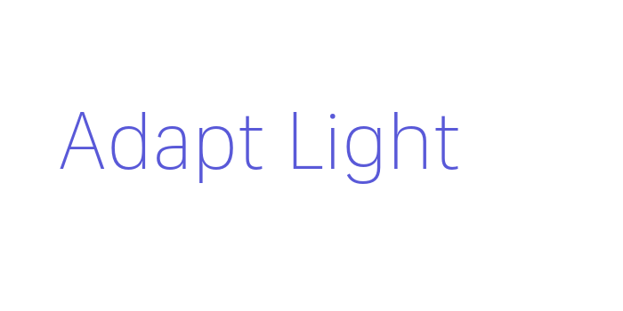 Adapt Light Font Download