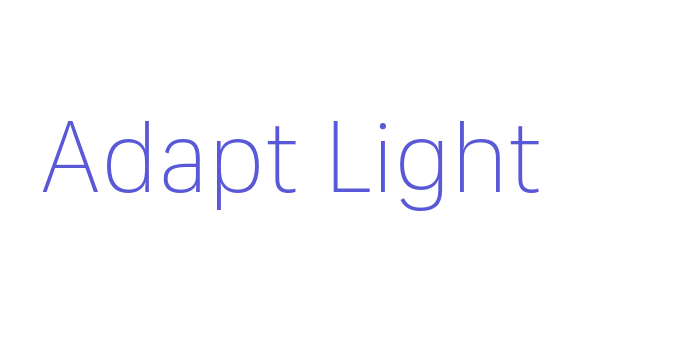 Adapt Light Font