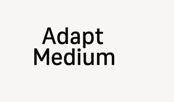 Adapt Medium Font