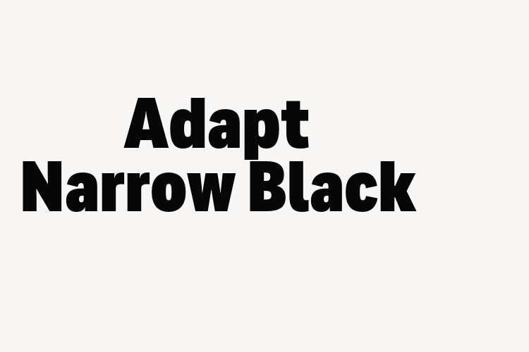 Adapt Narrow Black font download