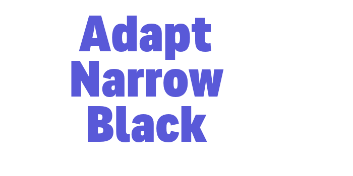 Adapt Narrow Black Font