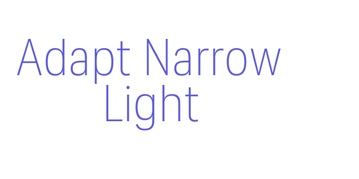 Adapt Narrow Light Font