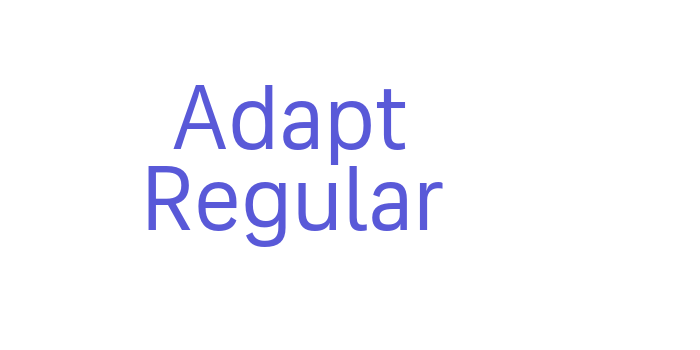 Adapt Regular Font Download