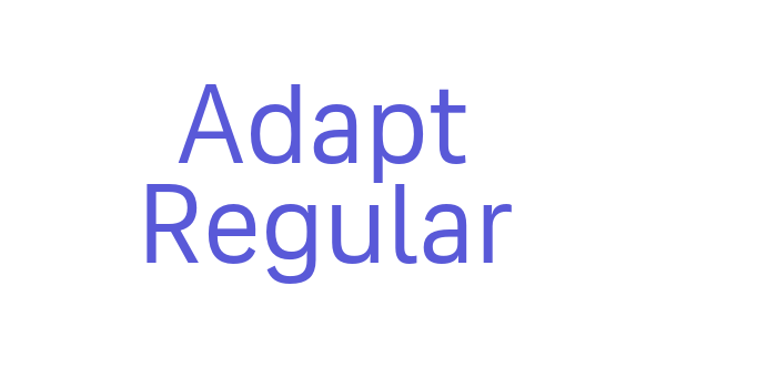 Adapt Regular Font