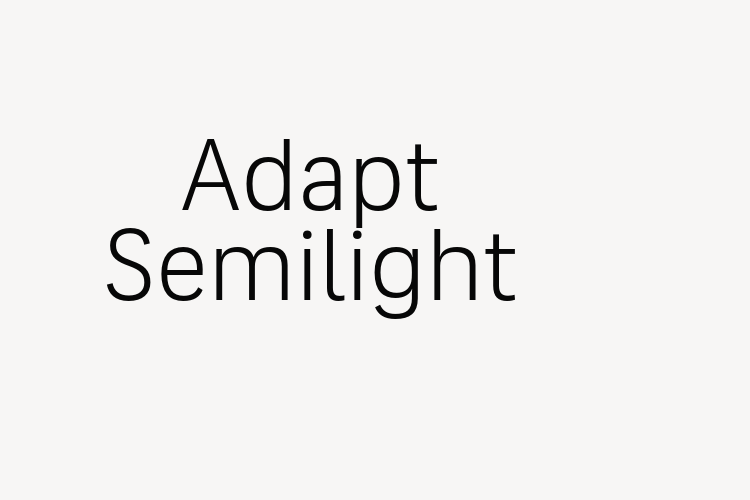 Adapt Semilight font download