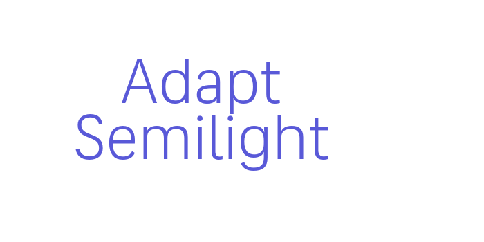 Adapt Semilight Font Download