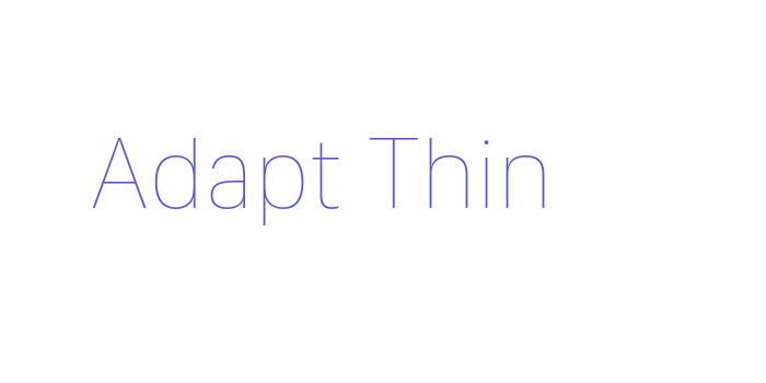 Adapt Thin Font Download