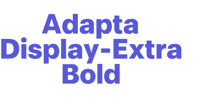 Adapta Display-Extra Bold Font Download