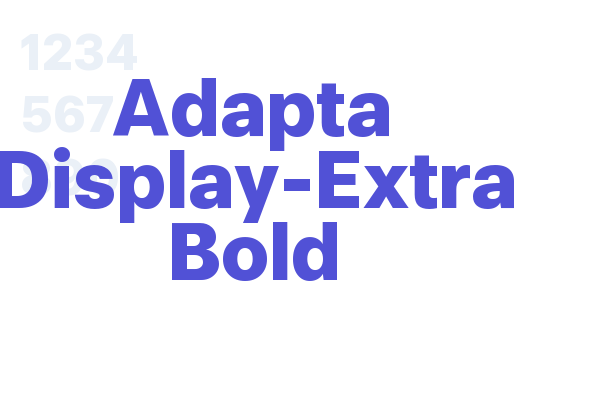 Adapta Display-Extra Bold