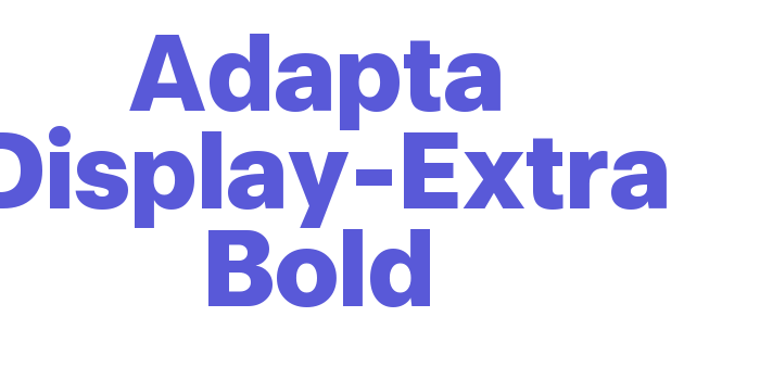 Adapta Display-Extra Bold Font