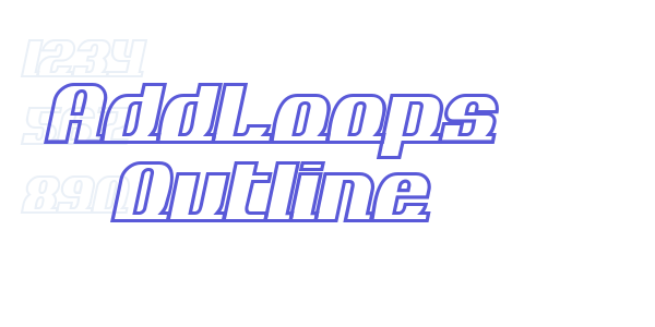 AddLoops Outline font free