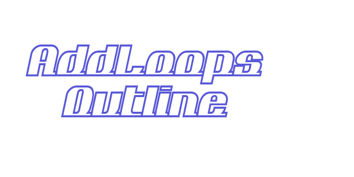 AddLoops Outline Font Download