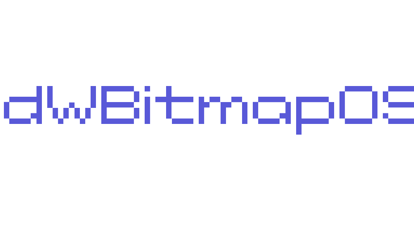 AddWBitmap09 Font