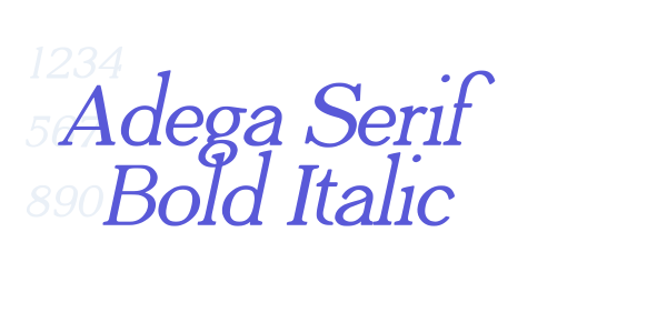 Adega Serif Bold Italic font free