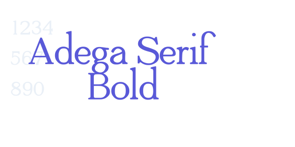 Adega Serif Bold font free