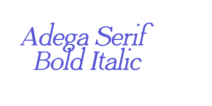 Adega Serif Bold Italic Font Download