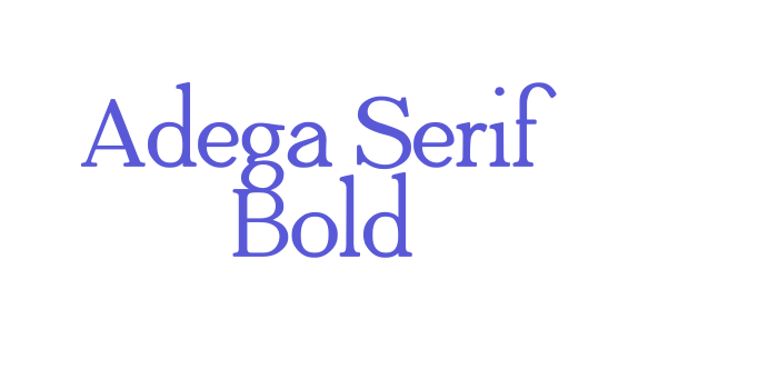 Adega Serif Bold Font Download