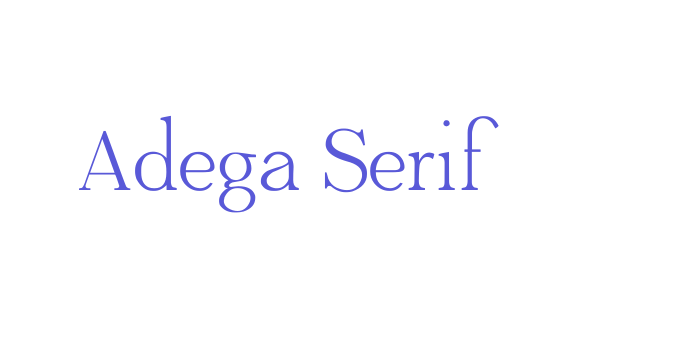 Adega Serif Font Download