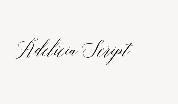 Adelicia Script Font