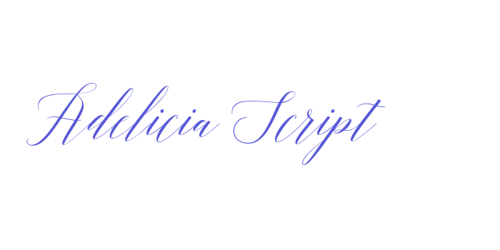 Adelicia Script Font