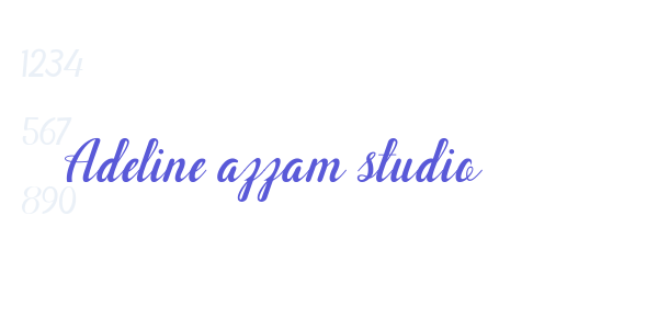 Adeline azzam studio font free