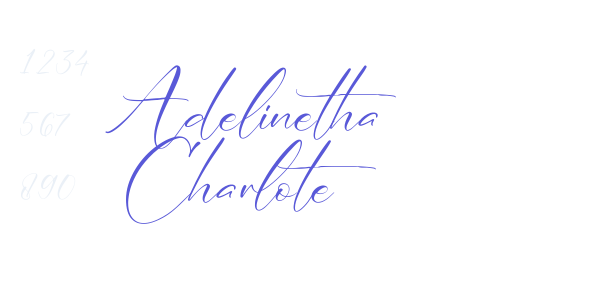 Adelinetha Charlote font free