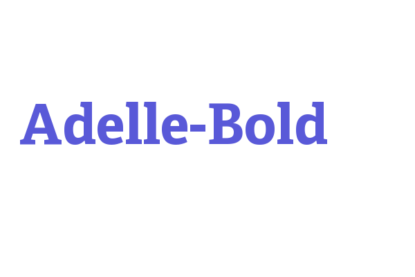 Adelle-Bold Font