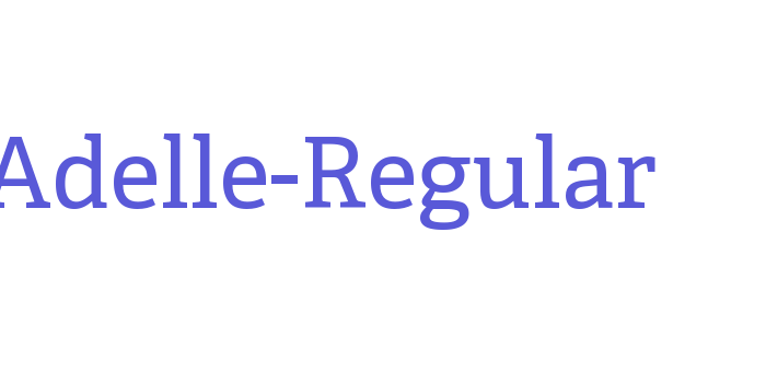 Adelle-Regular Font Download