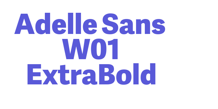 Adelle Sans W01 ExtraBold Font Download