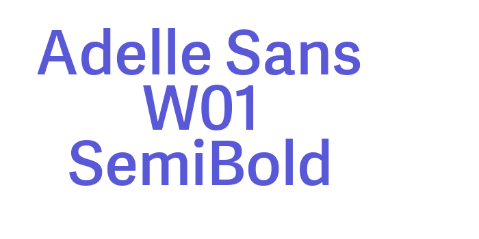 Adelle Sans W01 SemiBold Font Download