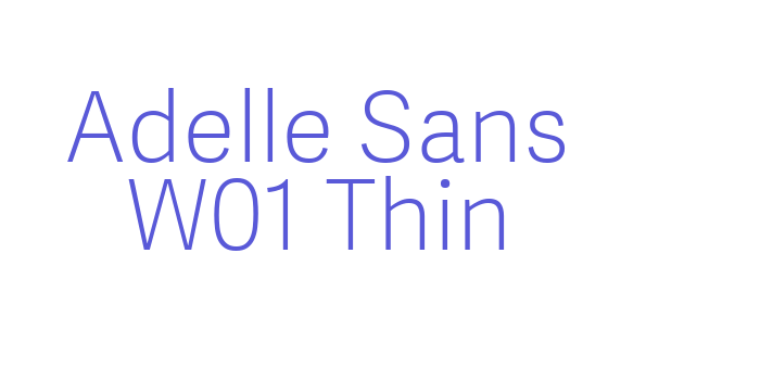 Adelle Sans W01 Thin Font Download