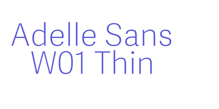 Adelle Sans W01 Thin Font