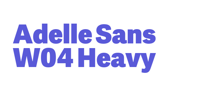 Adelle Sans W04 Heavy Font Download