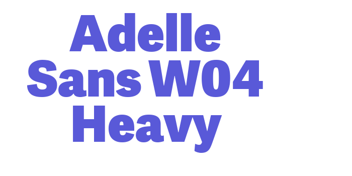 Adelle Sans W04 Heavy Font