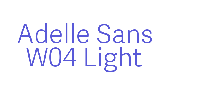 Adelle Sans W04 Light Font Download